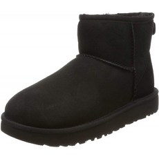UGG 어그 클래식 미니 II 여성용 앵클 부츠 블랙 (5 UK)