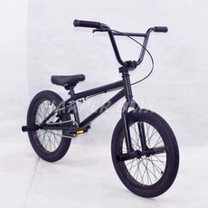 GTD 비엠엑스 BMX 자전거 18인치 묘기 익스트림 연습 입문용 스턴트 자전거, 04 올블랙, 1개