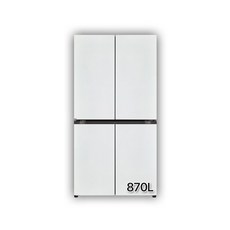 [색상선택형] LG전자 디오스 오브제컬렉션 4도어 냉장고 메탈 870L 방문설치