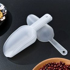 미니 투명 플라스틱 아이스 스쿠프 측정 웨딩 디저트 뷔페 아이스크림 단백질 파우더 1, Round ice shovel, 1개