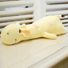 솜포함 바디필로우 인형 부드러운 애착 모찌 대형 폭, 노랑 사슴_90cm