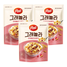 포스트 그래놀라 크랜베리 아몬드 시리얼, 350g, 3개