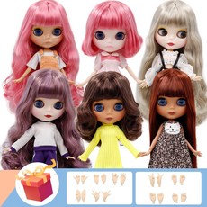 아이스 DBS 블라이스 인형 1/6 조인트 바디 패션 소녀 선물 특별 판매 핸드셋 A, 12 dark skin