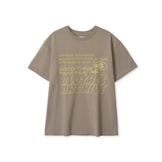 AEAE 에이이에이이 PARCELLE TYPO T-SHIRTS 반팔 티셔츠 카키 KHAKI 매장정품 121169 - aeae모자