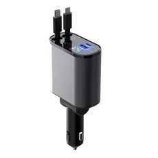 유연한 개폐식 차량용 고속 충전기 애플 USB C타입 담배 라이터 어댑터 86W PD QC3.0 4 in 1, 01 Type C for Apple, 01 CHINA