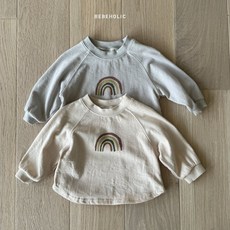 24봄 베베홀릭KC 무지개티 #S(3M~6M)~L(12M~18M)# 베베 투맘즈 아동복