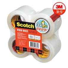 스카치 포장용 테이프 리필 132R 48mm x 20m, 투명, 3개