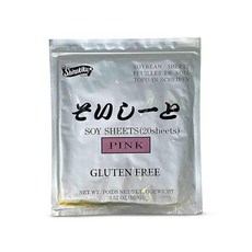Shirakiku Pink Sushi Soy Wrapper Authentic Japanese GlutenFree Wraps for Tofu sushi Soy Proteins Co, 1) Pink, 1개