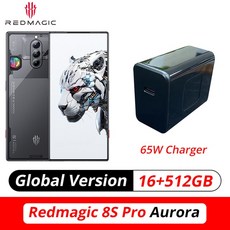 Redmagic 8s Pro 5G 글로벌 버전 6.8 인치 120Hz AMOLED 최신 스냅드래곤 Gen 2 50MP 트리플 카메라 65W, 05 Add tws, 03 16G 512G Aurora