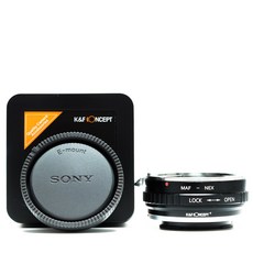 K&F AF-NEX 렌즈아답터 - 미놀타 A 렌즈 >> 소니 E 바디 - 뒤캡포함 - Minolta A lens to Sony E mount adapter + rear cap