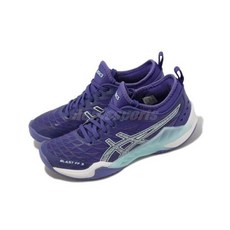 Asics 아식스 블라스트 FF 3가지 아쿠아마린 퍼플 배드민턴화 1072A080-401