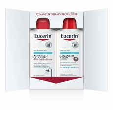 Eucerin Advanced Repair Pack Lotion & Cleanser 유세린 어드밴스드 클렌저 앤 로션 레지멘 2종 세트 1팩, 1개