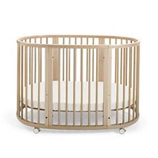 Stokke Sleepi Crib/Bed Natural - Crib & Bed for Babies 0-36 Months - Adjustable Stylish & Flexib, 1개