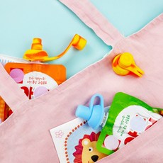 조이 토퍼 아이 아기 이유식 음료 퓨레 흘림방지 캡 2개세트, 블루1개+오렌지1개