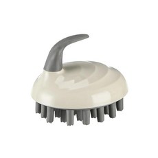 실리콘 두피 헤어 마사지기 머리 바디 브러시 빗 매직 핸들 스파, 1개