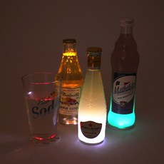 [아이디몬] LED 컵받침 2종 코스터 파티 조명 술잔 받침 컵매트, 컬러