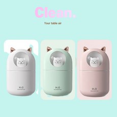 휴대용충전식미니가습기프롬비흰둥이가습기300ml