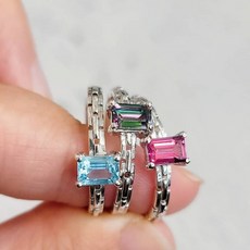 핑크토파즈반지