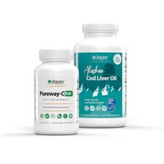 직소 건강 번들 | 퓨어웨이-C® 플러스™ + 알래스카 대구 간유™ 소프트젤, 직소 건강 번들 | 퓨어웨이-C® 플러스™ + 알래스, 1개, 120정
