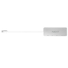 넥스트 NEXT-9714TC USB Type C to USB3.0 허브 3포트 실버 USB허브, 1개