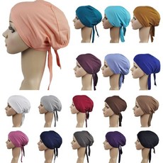 이슬람 히잡 유대인 모자 underscarf turban tube 뼈 보닛 muslim hijab 여성 bandage stretch inner cap hats 아랍 중동 무슬림