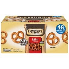 Snyder's of Hanover 미니 프레젤 프레첼 48개입, 1세트, 2.04kg