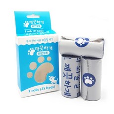 V 애견 외출 배변봉투 리필 45매 3롤 50개 뽑아쓰는 소형견 놀이터 풉백, 45매(3롤x15매) 50개