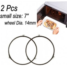 Proshopping 2 PCS 전자 레인지 턴테이블 링 7 인치 회전 링 롤러 작은 유리판 트레이 지지대 홀더 교, 단일상품