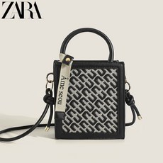 ZARA 자라 여성 가방 카세트 락플랩백 가죽 크로스 숄더백 여대생 선물 인스타 미니 블랙 - 자라다자라난다