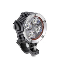 제로몰 오토바이 12V 4구 LED 안개등 스팟 고휘도 라이트 램프 깜빡이 3기능, 1개
