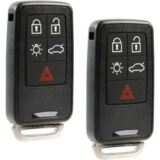 자동차 키포브 키리스 엔트리 스마트 리모콘 핏 볼보 S60 S80 V60 XC60 XC70 KR55WK49264 2개 세트