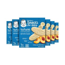 Gerber 치발기 바퀴 모양 간식 애플 하비스트 42g(1.48oz) 6개입, Gerber 치발기 바퀴 모양 간식, 애플 하비스트,, 42g, 1개