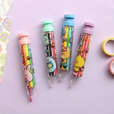 핑크풋 쪼꼬미 친구들 8색 색연필 - 8컬러가 하나로, 상세페이지 참조