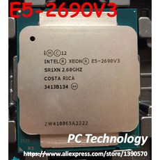 코어 배송 30M 2690V3 OEM 제온 2690 CPU 무료 E5 E5-2690V3 V3 LGA2011-3 12 인텔 프로세서 E5 2.60GHz