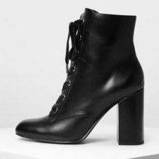 찰스앤키스블록힐레이스부츠