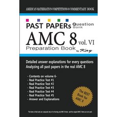 (영문도서) Past Papers Question Bank Amc8 [volume 6] Amc8 Math Preparation Book, Createspace Independent Publishing Platform