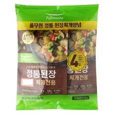 풀무원 정통된장 찌개양념 130G 4개 (냉장), 1개