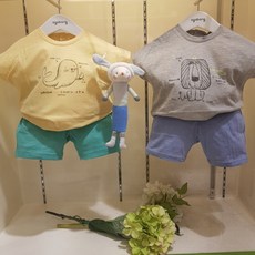 아가방 7000원# 광클릭 여름베비페어! 쿨 귀욤나글란티셧+무한편한 반바지! 이쁘고 고퀄인데 가격을 잘못 본줄!