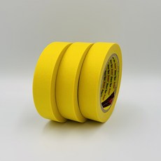 3M 마스킹테이프 25mm x 40M 5개 묶음 303 컬러마스킹, 옐로우 (모델 303S)