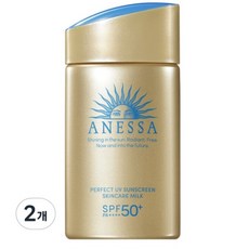 아넷사 퍼펙트 UV 선스크린 스킨케어 밀크 N SPF50+ PA++++, 60ml, 2개