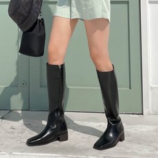 통넓은미들부츠