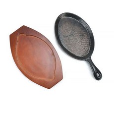 손타원후라이 통주물팬 목판받침대 세트(4호), 상세페이지 참조, 1개