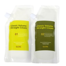 [그리에이트] 그로스 클래식 볼륨 스트레이트크림 1제400g+2제400ml, 1개