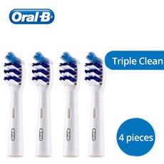 Oral B 교체용 칫솔 헤드 EB50 EB25 EB30 EB60 2D 크로스 액션 로스 액션 트리플 클린 소프트 브러시, 1개
