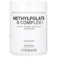 Codeage 메틸엽산 B 복합체 캡슐, Codeage, 메틸엽산 B 복합체, 캡슐, 1개