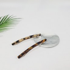 프랑스핀 셀룰로오스 호피 롱큐빅 10 cm 자동 머리핀