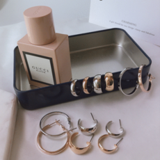 실버미니링귀걸이