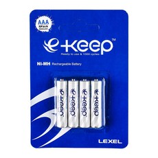 렉셀 e-keep 니켈수소 AAA 충전지 4개입, 1개