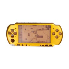 셸 게임 키트 버튼 전면 실용적인 PSP3000 커버 하우징 후면 콘솔 포함 용 케이스 교체, Gold, 1개