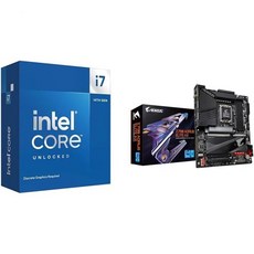 인텔 ® Core™ i914900KF New Gaming Desktop Processor 24 코어 8P 16E 잠금 해제, Processor + Z790 AORUS Elite A, Core™ i7-14700KF, Core™ i7-14700KF - i914900